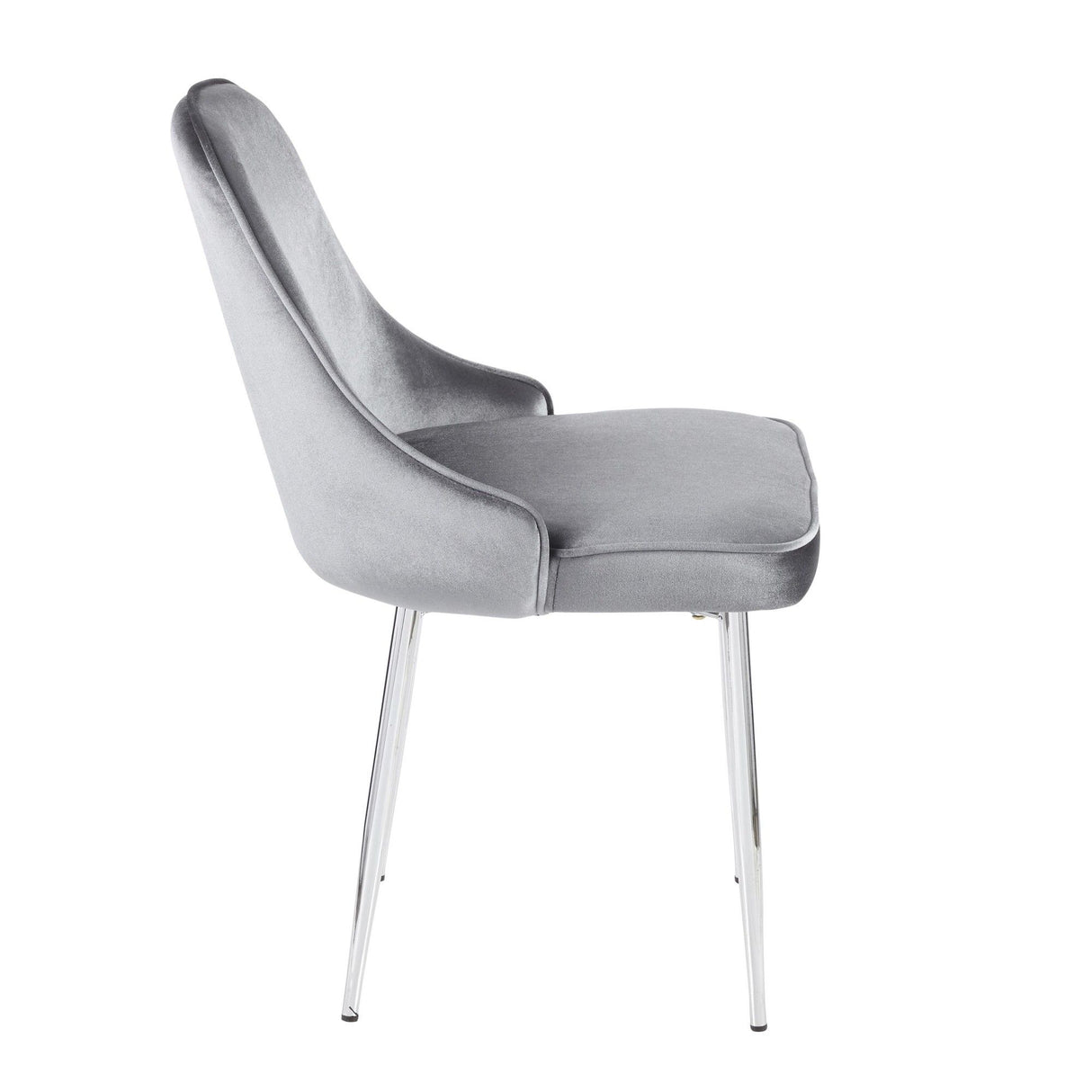 Marcel - Contemporary Dining Chair (Set of 2) - Chrome Frame