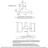 GE(R) 36" Wall-Mount Pyramid Chimney Hood - (JVW5361SJSS)