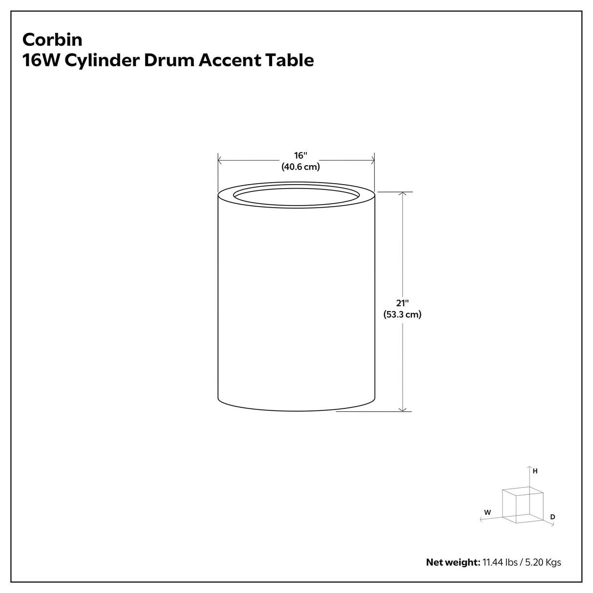 Corbin - Handcrafted Metal Side Table