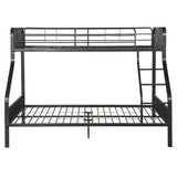 Caius - Twin Long/Queen Bunk Bed - Gunmetal