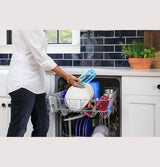 GE GDF511PSRSS - ENERGY STAR(R) 24 in. Flush-Mount Dishwasher with Front Controls with Power Cord - Stainless Steel