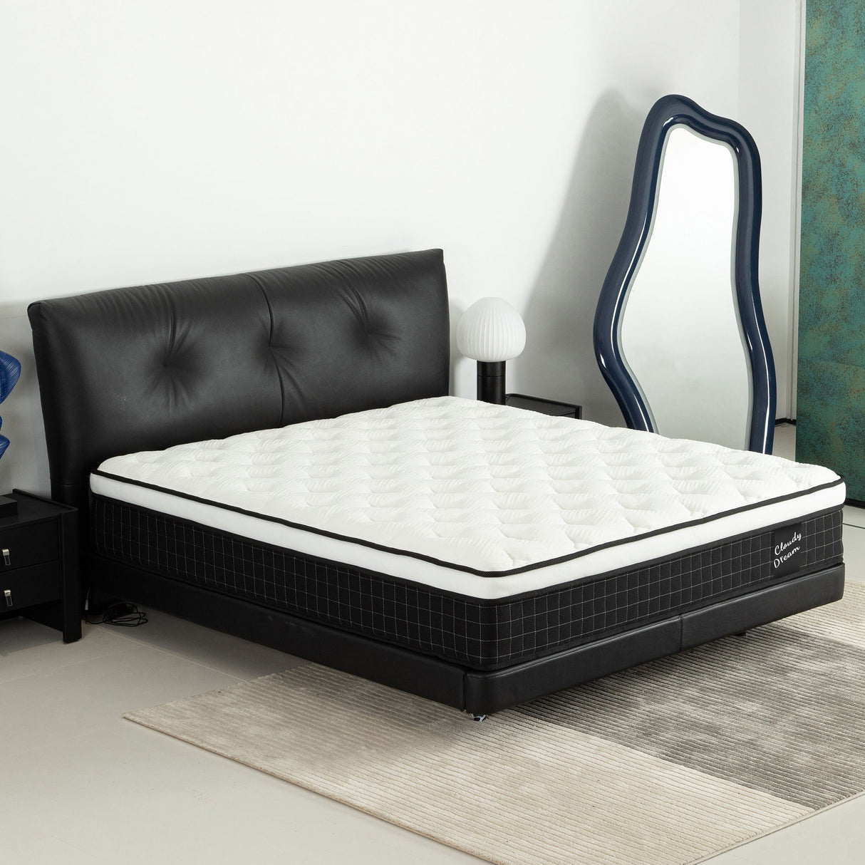 12" Hybrid Mattress With Individual Pocket Spring, Comortable Memory Foam