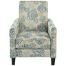Push Back Upholstered Recliner Armchair