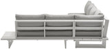 Maldives - 4 Piece Water Resistant Outdoor Patio Modular Sectional With White Base