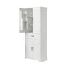 Bathroom Storage Cabinet With Doors And Drawer, Adjustable Shelf