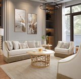 HD-6127 - 3 Piece Set - Beige / Gold