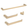 4 Pieces Bathroom Hardware Set Single Towel Bar, Towel Holder, Toilet Paper Holder