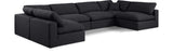 Comfy - 6 Piece Linen Modular Armless Sectional