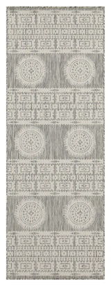 Sunshine - 5'3" X 7'3" Indoor, Outdoor Area Rug Polypropylene - Silver