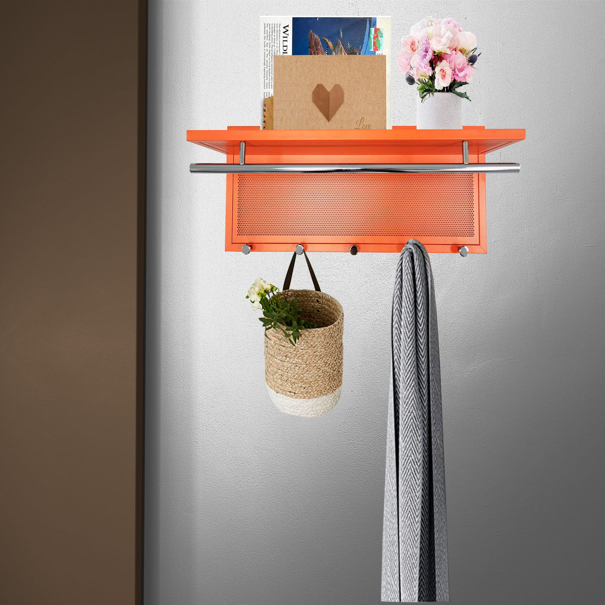 Esyspot - Hook Wall Mounted With Shelf