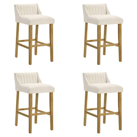 Fauna - Modern Transitional Wood Bar Height Kitchen Bar Stool