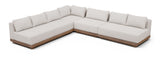 Solace - Olefin Performance Fabric 4 Piece Outdoor Patio Modular Sectional