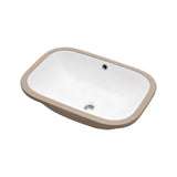 Modern Ceramic Undermount Bathroom Sink With Overflow, High Quality