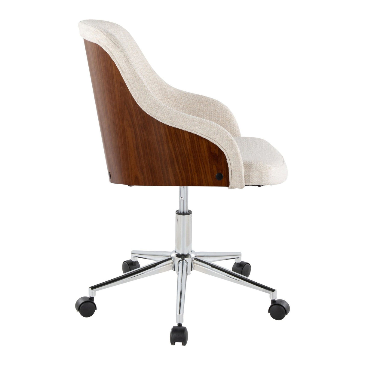 Bacci - Office Chair - Chrome Metal Base
