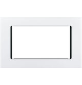 GE Profile JX9152DJWW 27 Inch Built-In Microwave Trim Kit White front view