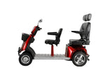 Electric Mobility Recreational Travel Scooter For Adults, Mobility Scooters, 4 Wheel Powered Mobility Scooters - Red