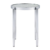 Abbe - End Table - Glass & Chrome