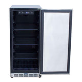Summerset 15 Inch Outdoor Rated Fridge w/ Stainless Door - RFR-15S