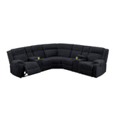 Power Motion Sectional LAF / RAF Loveseat With Console Cup Holders