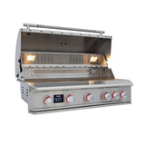 Blaze LTE PRO 40-Inch 5-Burner Built-in Natural Gas Grill w/ Digital Temperature Screen & Rear Infrared Burner - BLZ-5LTEPRO-NG