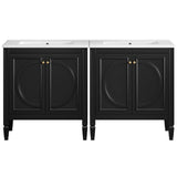 Bathroom Vanity With Sink With 2 Doors And Adjustable Shelf