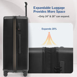 Hardside Luggage Set 5 Piece With Front Opening
