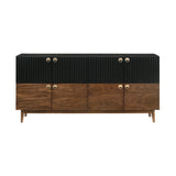 Amigo - Veneer Buffet - Black / Walnut