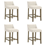 Fauna - Modern Transitional Wood Counter Height Kitchen Bar Stool