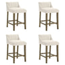 Fauna - Modern Transitional Wood Counter Height Kitchen Bar Stool