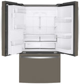 GE GYE22GMNES - 36 in. 22.1 cu. ft. Counter Depth French Door Refrigerator with Ice & Water Dispenser - Fingerprint Resistant Slate