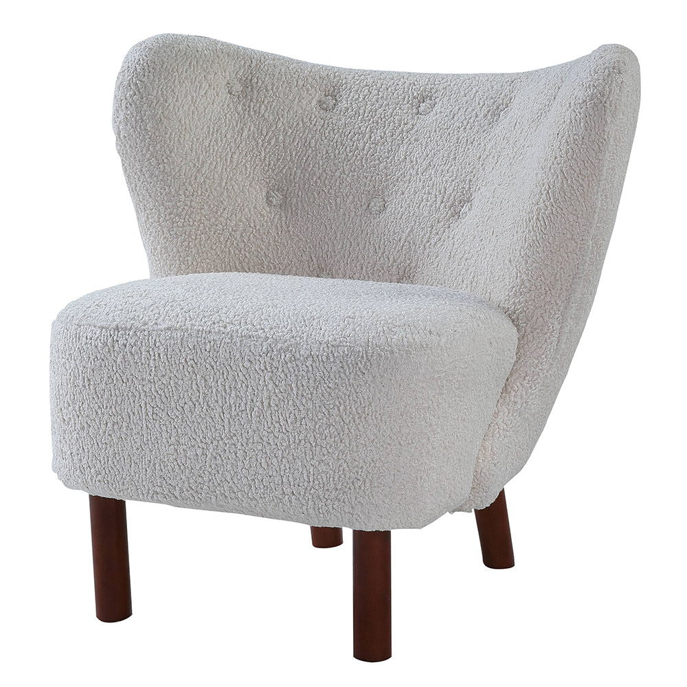 Zusud - Accent Chair - White Teddy Sherpa
