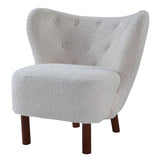 Zusud - Accent Chair - White Teddy Sherpa