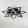 32" Flower Ceiling Fan With LED Dimmable Light, Low Profile Flush Mount Fan With Remote Control, 6 Speeds