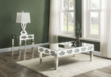 Noralie - 48" X 29" Coffee Table - Mirrored & Faux Diamonds