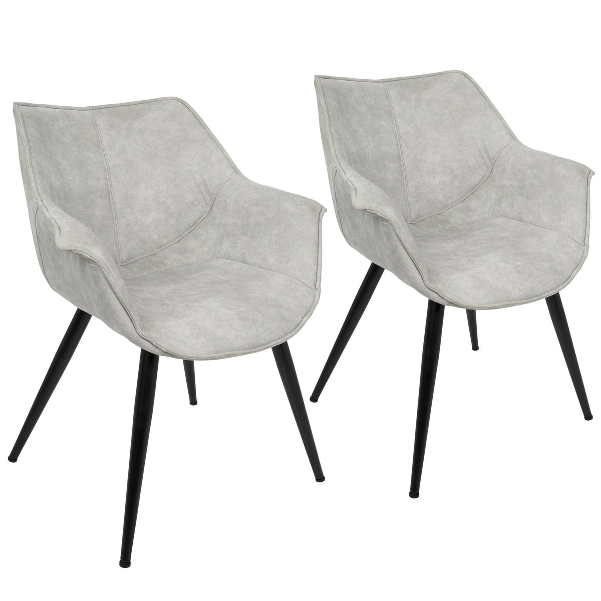 Wrangler - Industrial Accent Chair (Set of 2) - Light Gray
