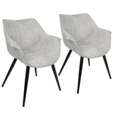 Wrangler - Industrial Accent Chair (Set of 2) - Light Gray