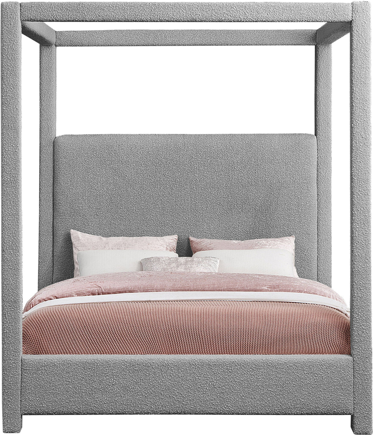 Eden - Boucle Fabric Upholstered Bed