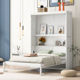 Murphy Wall Bed With Shelves, Space Saving