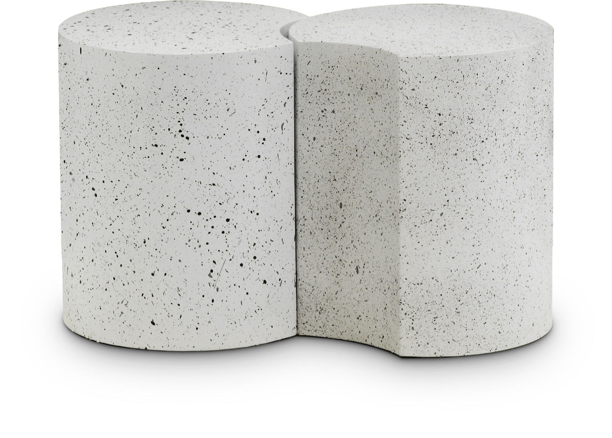 Dimple - End Table - Terazzo Finish