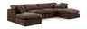Indulge - Velvet 6 Piece Modular Double Chaise Sectional