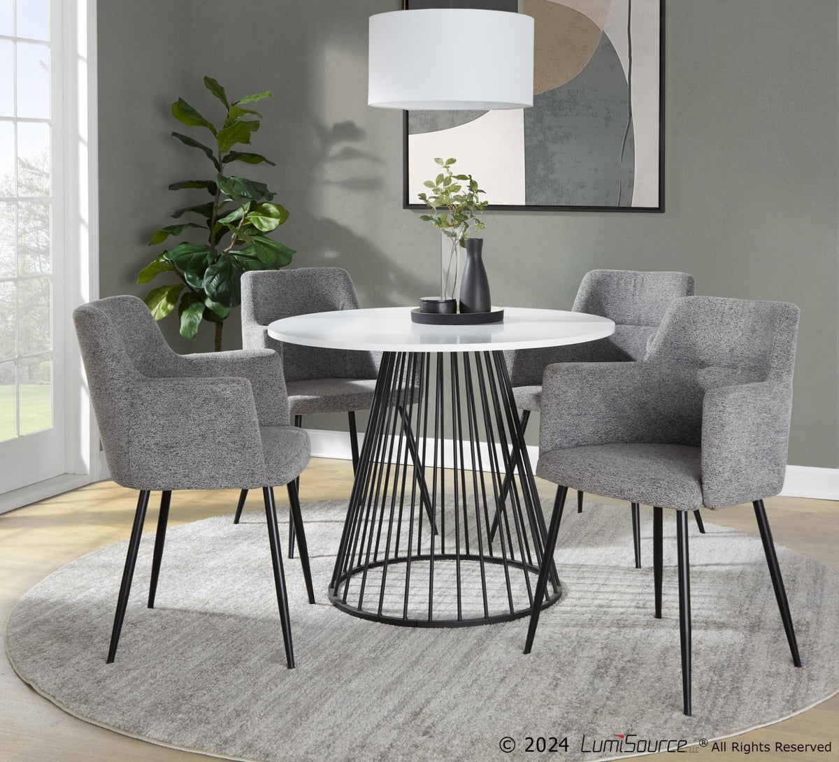 Canary - Cosmo Dining Table - Black Base