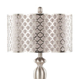 Ashland - 27" Metal Table Lamp (Set of 2) - Pearl Silver And Brushed Nickel