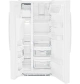 GE GSE23GGPWW - 33 in. 23.0 cu. ft. Energy Star Side-by-Side Refrigerator with External Ice & Water Dispenser - White