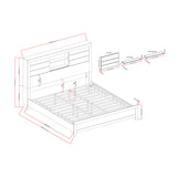 Soluto - Bed With Bookcase Headboard