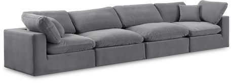 Comfy - Velvet Modular Sofa 4 Seats