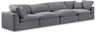 Comfy - Velvet Modular Sofa 4 Seats