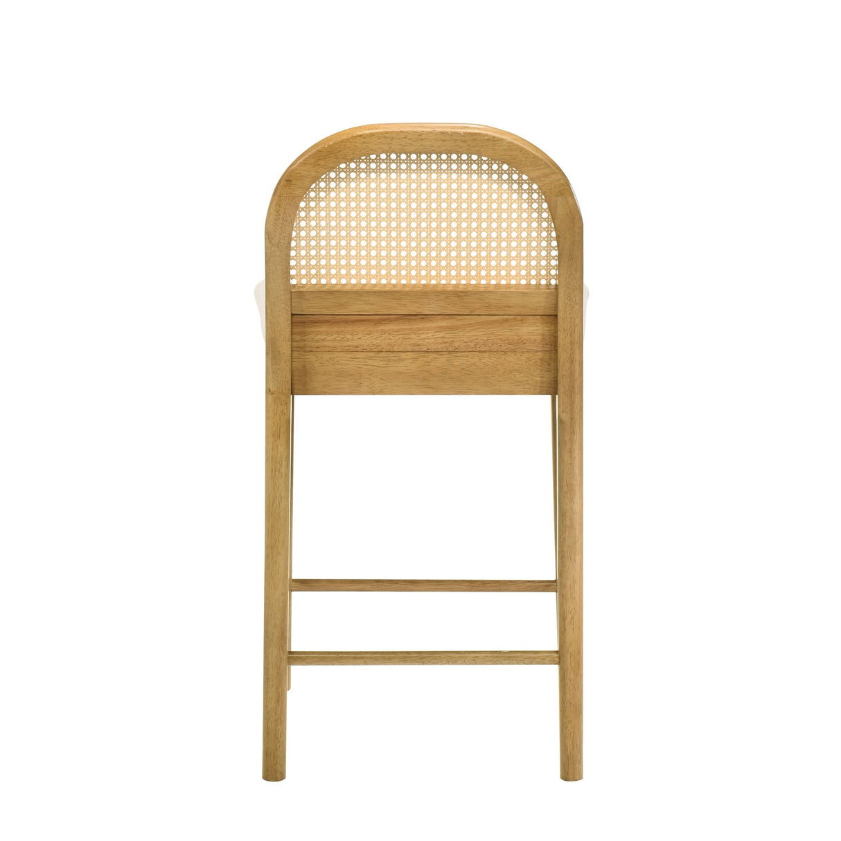 Lucio - Modern Farmhouse Wood Counter Height Kitchen Bar Stool