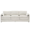 Cozy Upholstered 3 Seater Sofa With Double Cushion