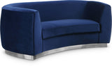 Julian - Loveseat with Chrome Base