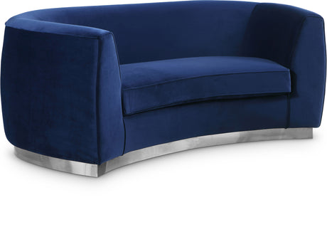 Julian - Loveseat with Chrome Base